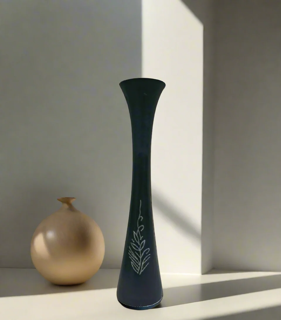 Bidri Assorted Vase: Handcrafted Indian Art with Silver Inlay | Home Decor