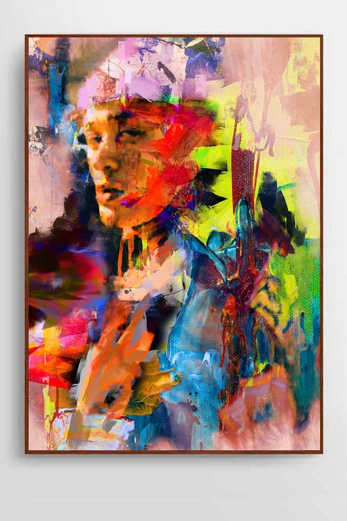 Man in Pink Hat