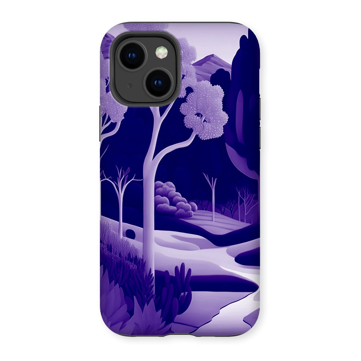 Duo Tone Trail  Purple Tough Phone Case