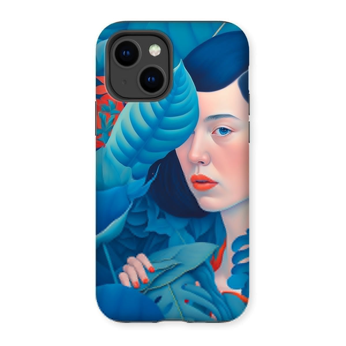Lady in the Leaves Tough Phone Case
