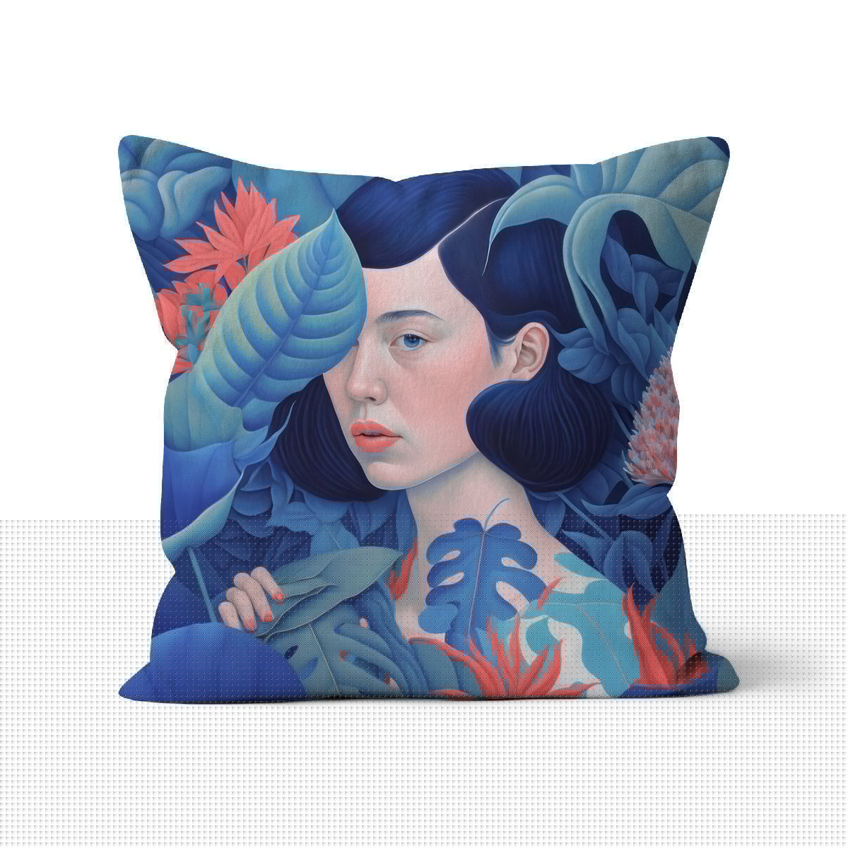 Lady in the Leaves Cushion