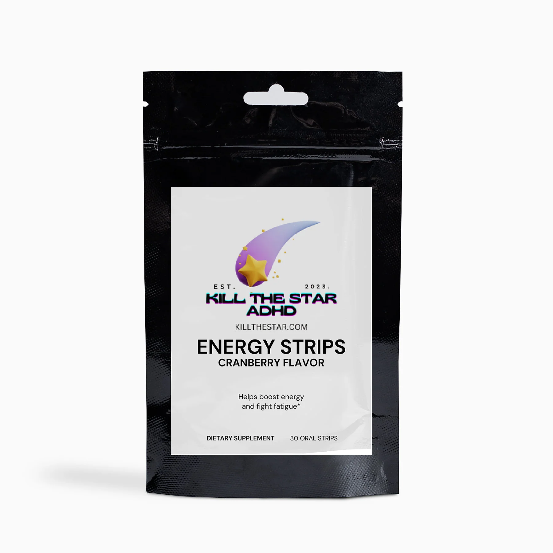 Energy Strips For ADHD - Green Tea Caffeine, L-Theanine, B12 for Long-Lasting Focus & Endurance