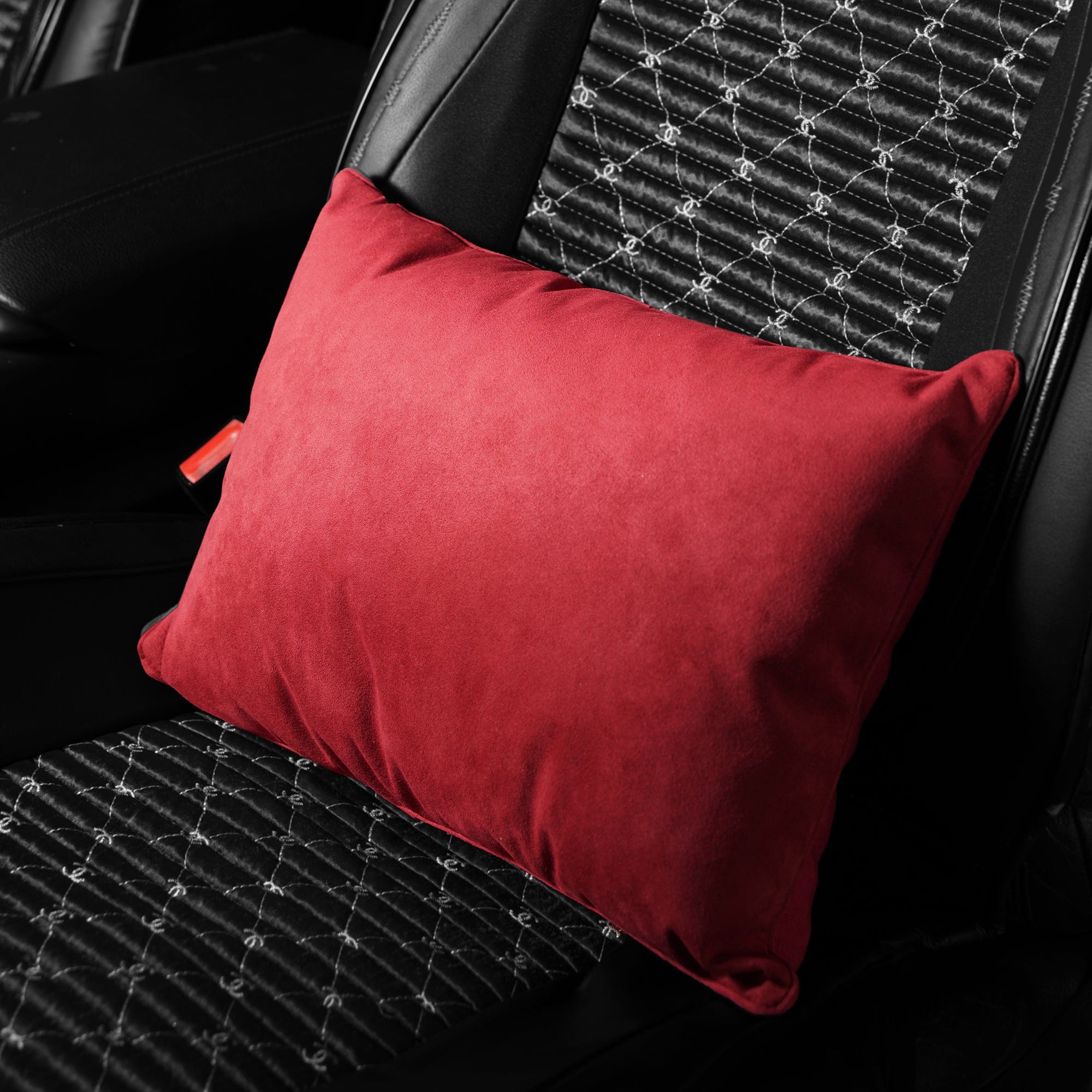 Alcantara Car Lumbar Support Pillow