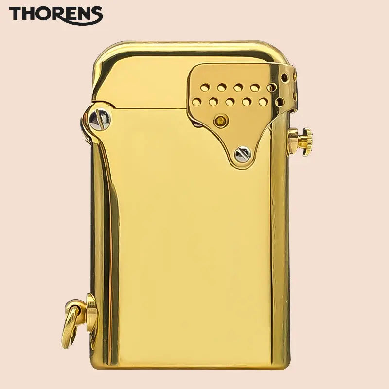 NEW THORENS Double Claw Model Classic Thorens Storm Lighter Retro Grinding Wheel Refillable Portable Kerosene Brass Windproof Antique Lighter for Collection Decorative Gift