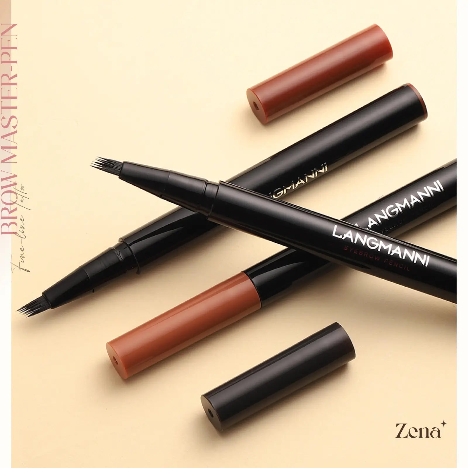 Eyebrow Tint Pen - 2-in-1 Brow Gel & Pencil with Brush