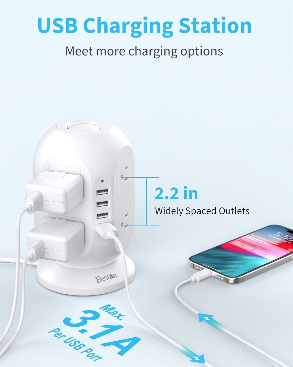 Surge Protector Charging Station