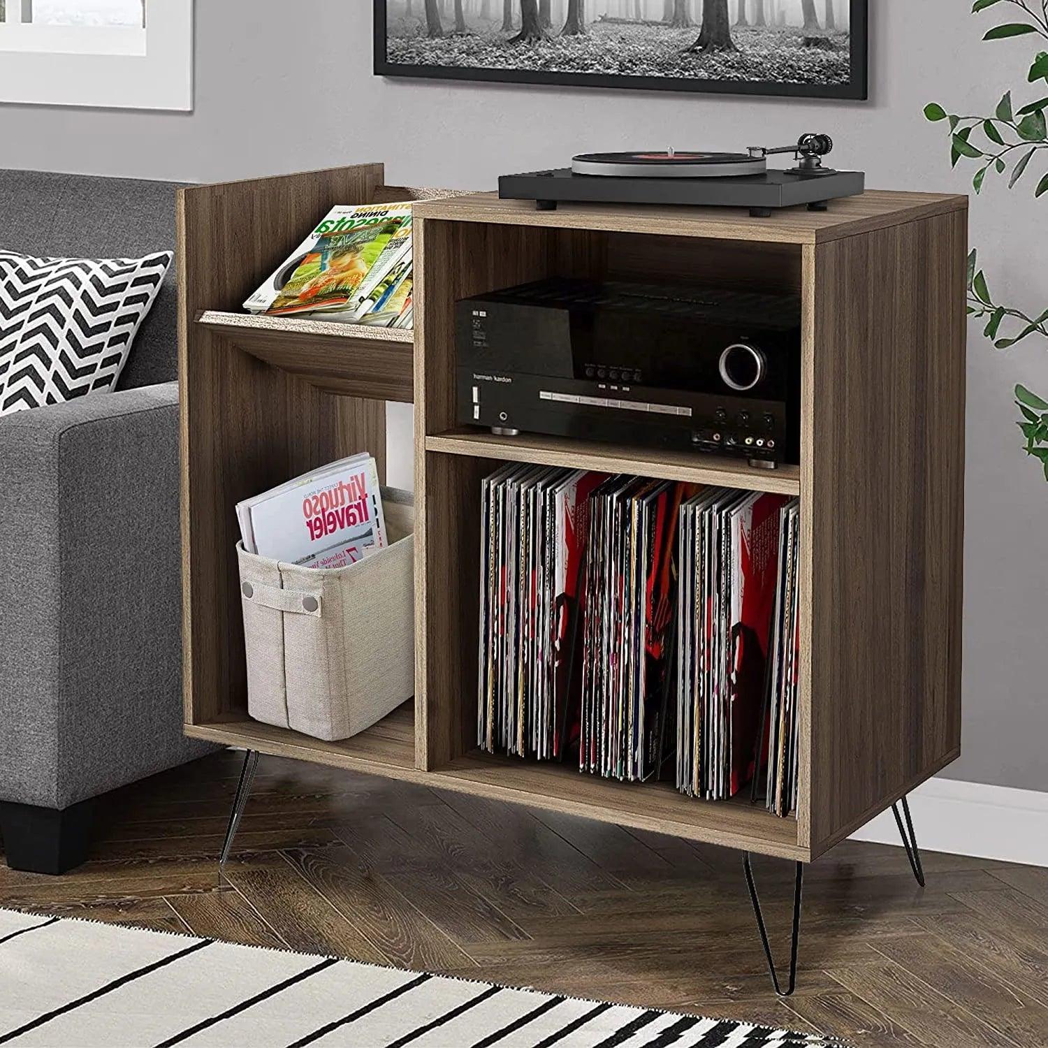 Vintage Wooden Record Player Cabinet