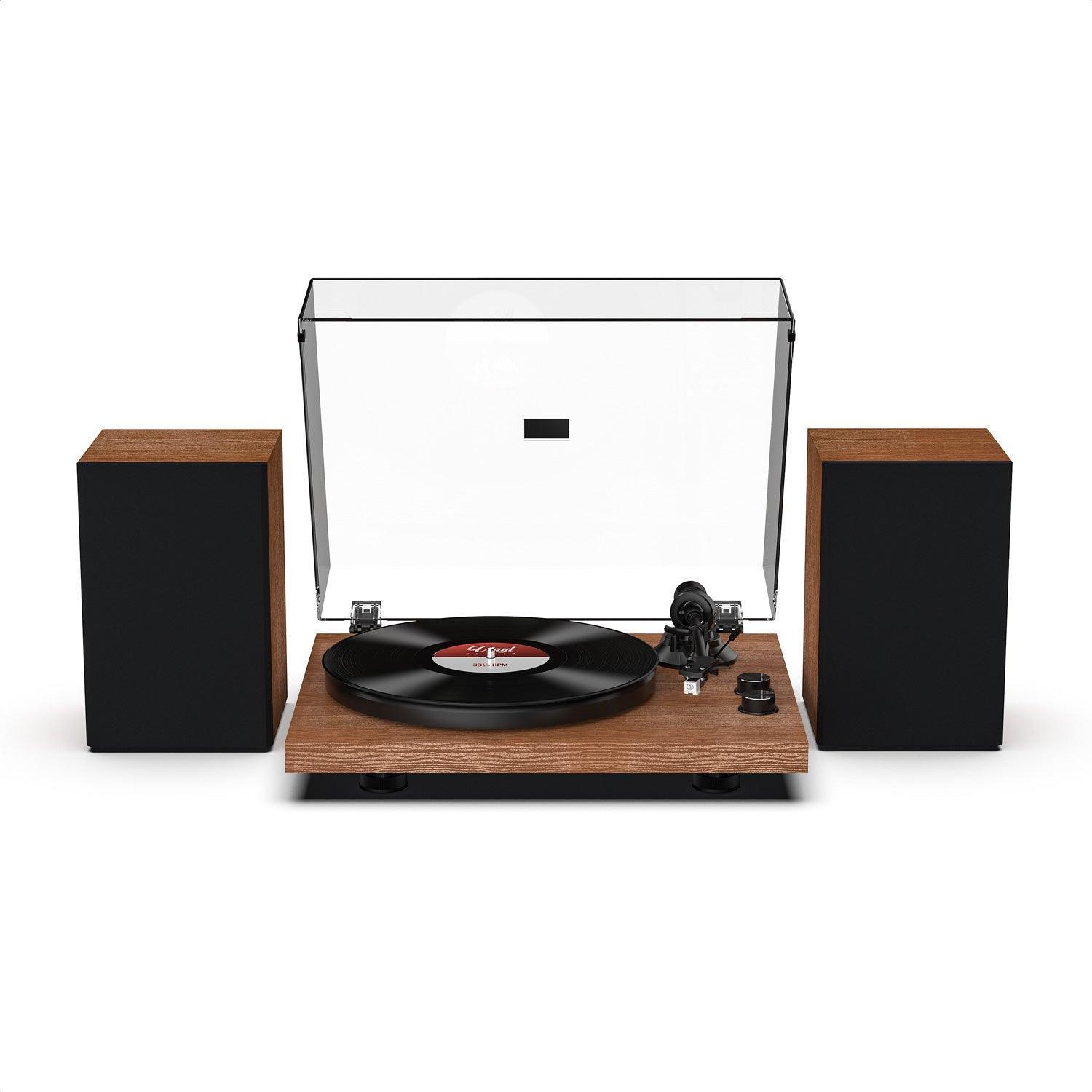 Audiophiles Bluetooth Record Player System with 36W Stereo Speakers & MM Cartridge SY101