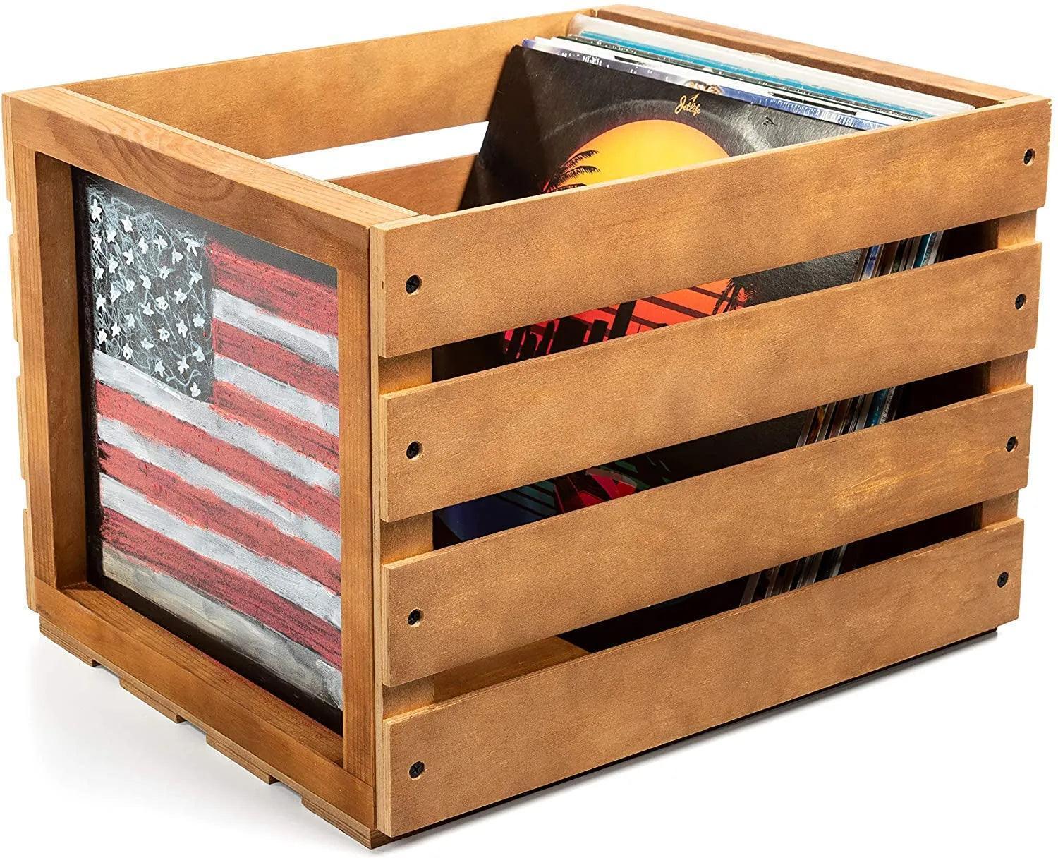 Wooden Vinyl Record Storage