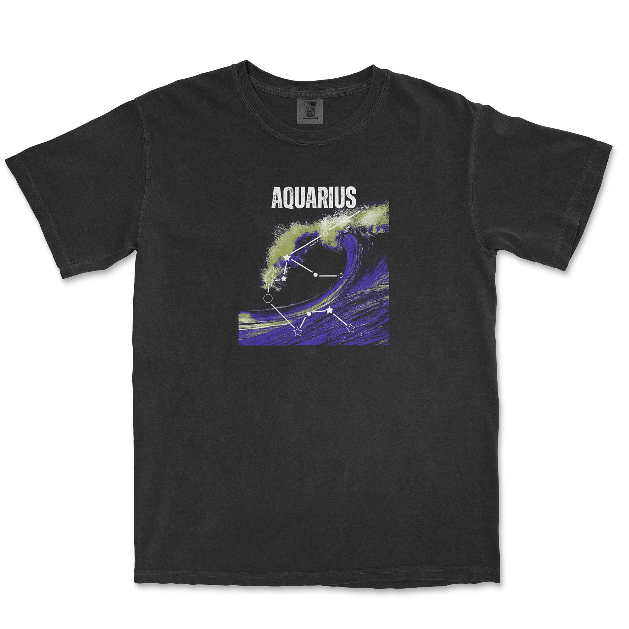 Aquarius Constellation Tee - Black