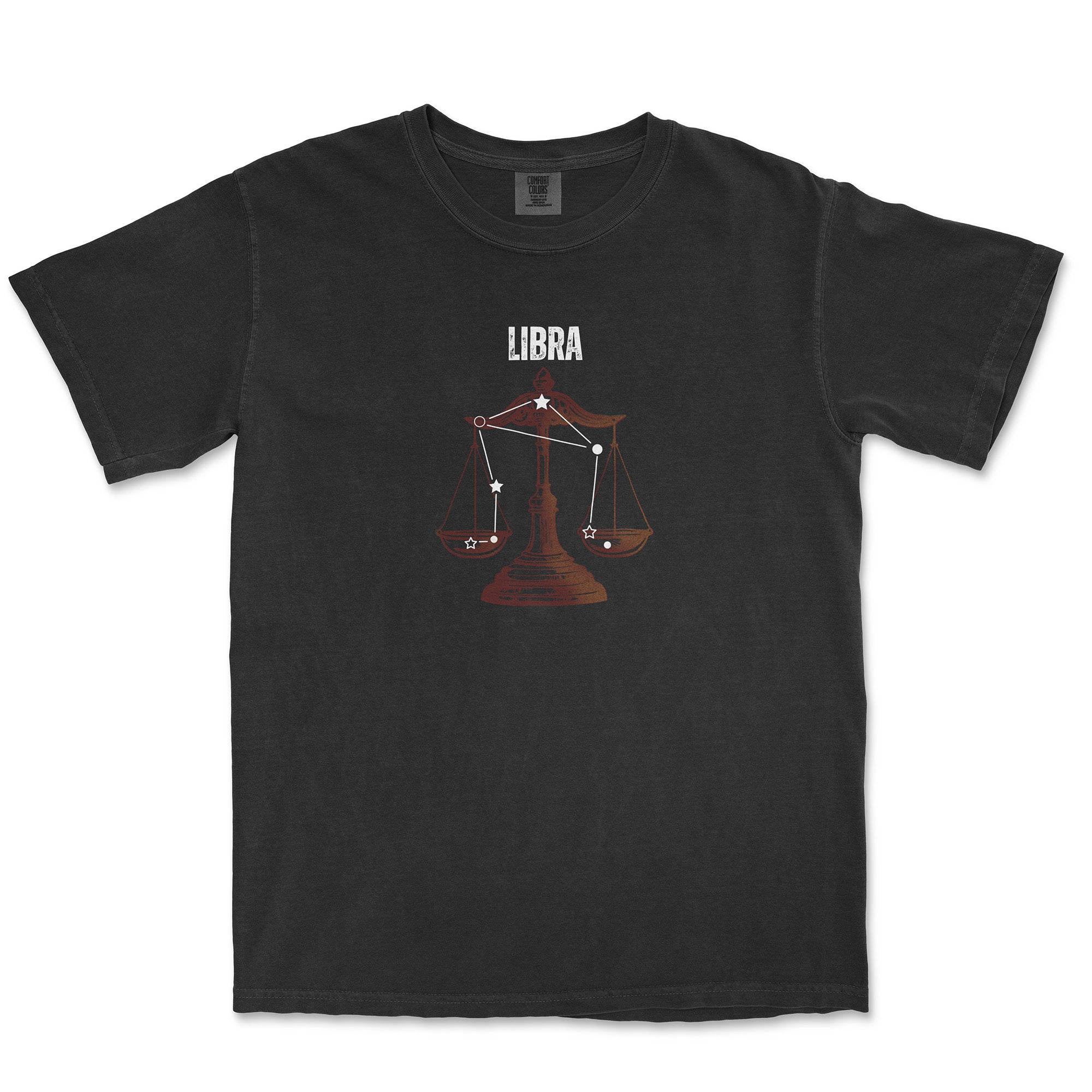 Libra Constellation Tee - Black