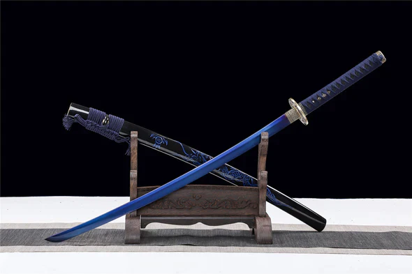 Blue dragon katana