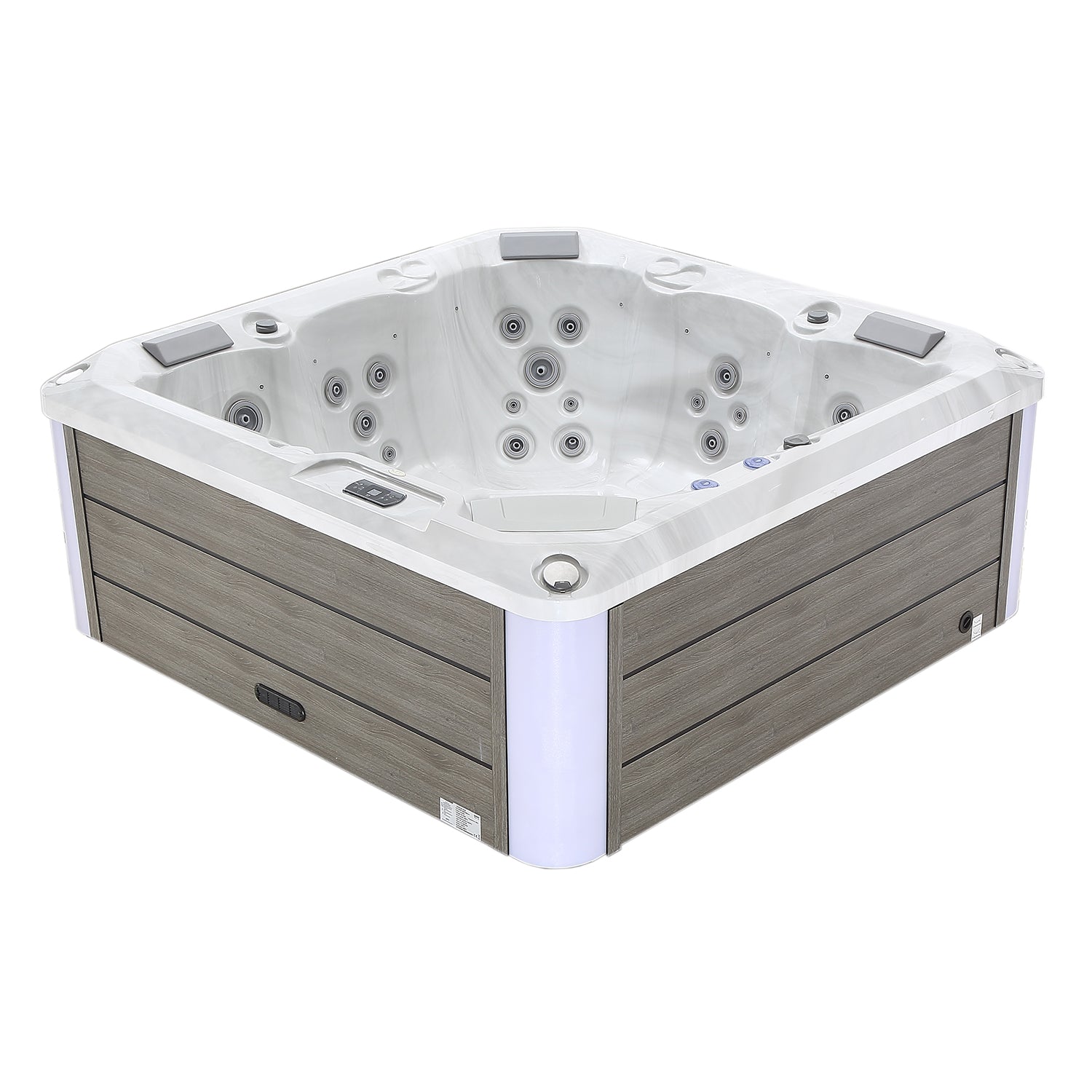 Freestanding Luxury 5-Person Square Outdoor  Hot Tub