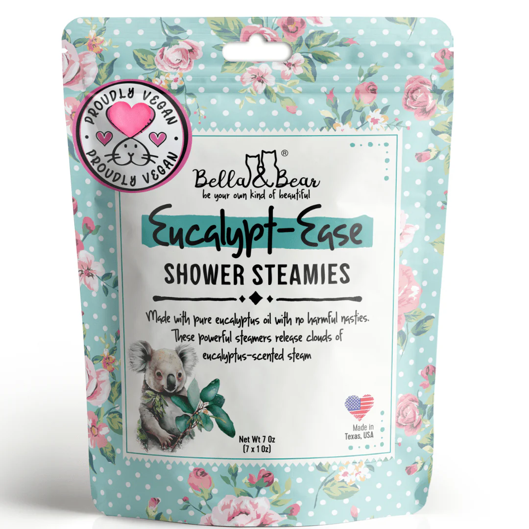 Eucalypt-Ease Shower Steamers Pack with Essential Oils