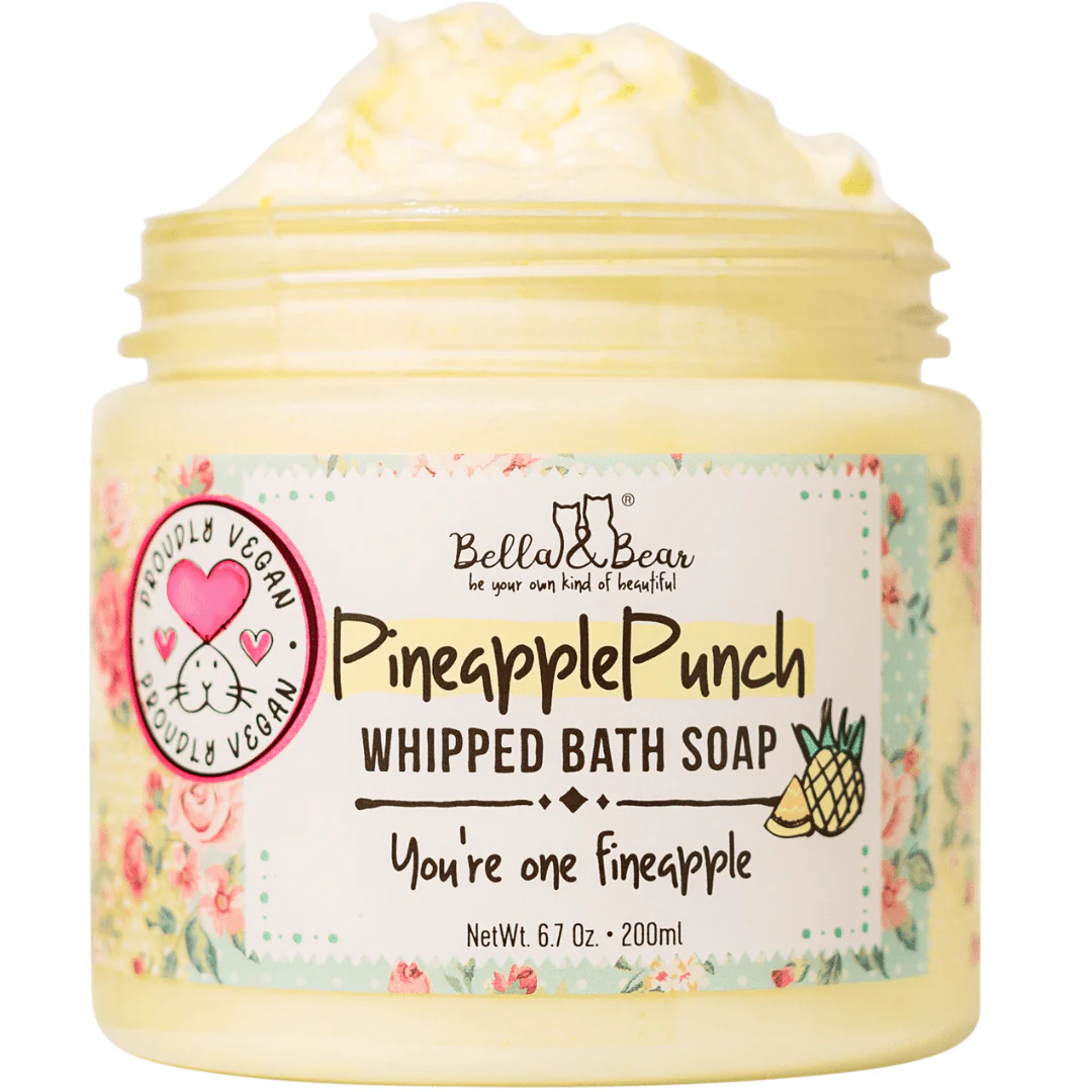 Pineapple Punch Whipped Bath Soap, Moisturizing Wash 6.7oz