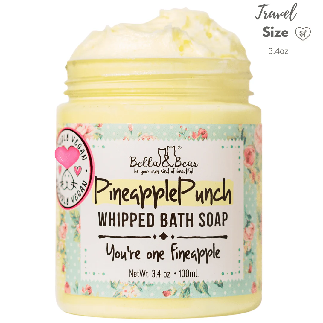 Pineapple Punch Whipped Bath Soap, Moisturizing Wash 3.4oz