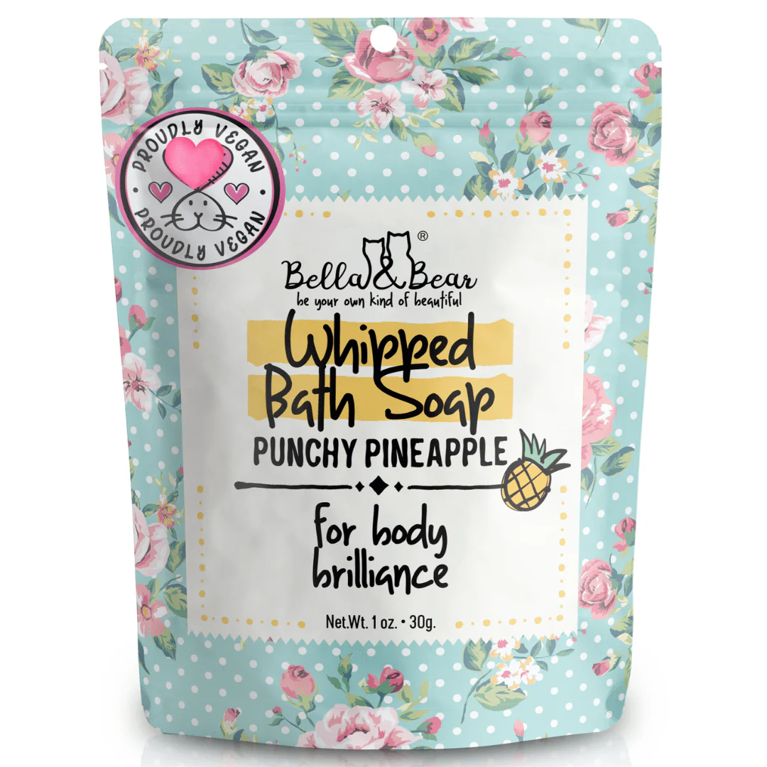 Travel Size Pineapple Whipped Bath Soap Body Wash Mini 1oz