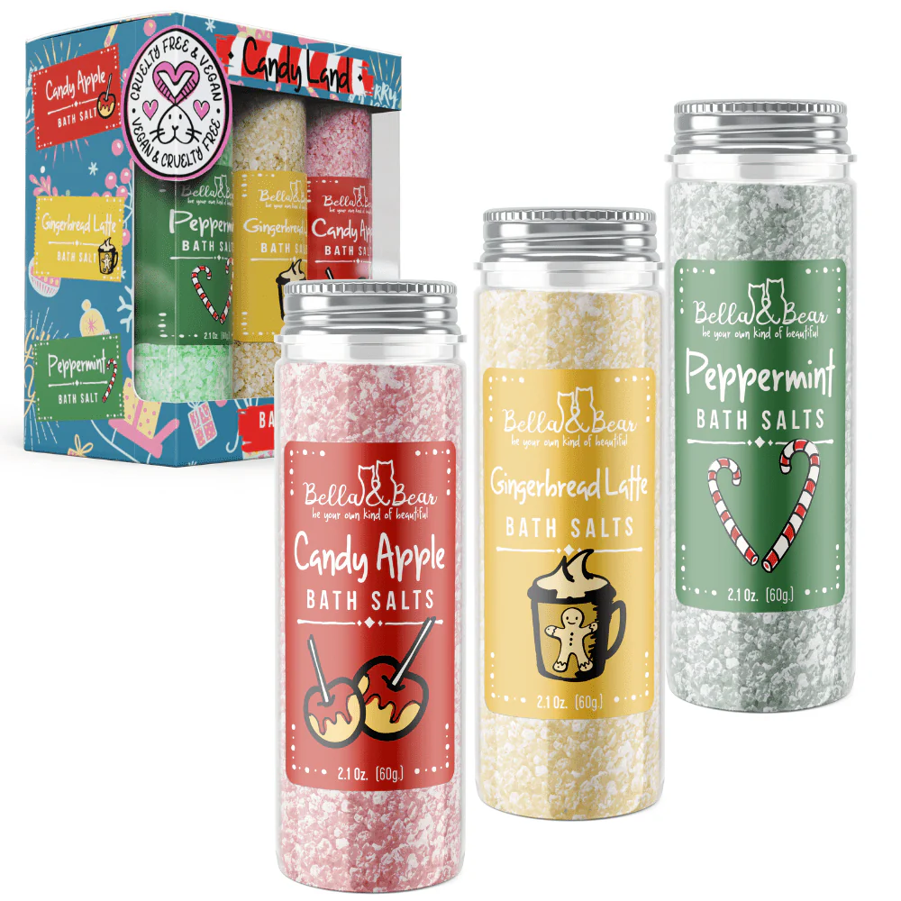 6 x 2oz Candy Land Bath Salts - Ltd Holiday Edition