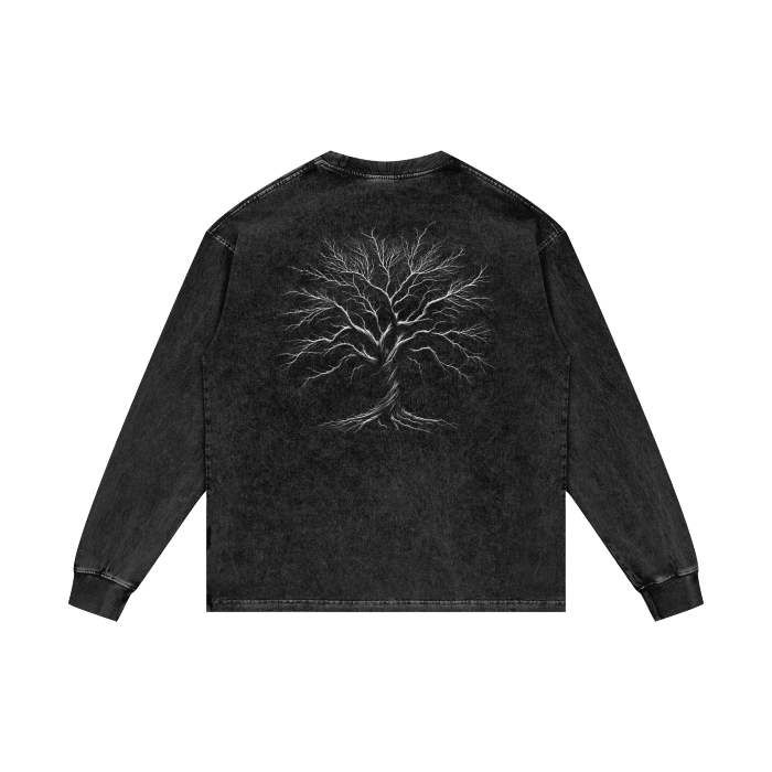 Deadtree Acid Wash Oversize Long Sleeve T-Shirt