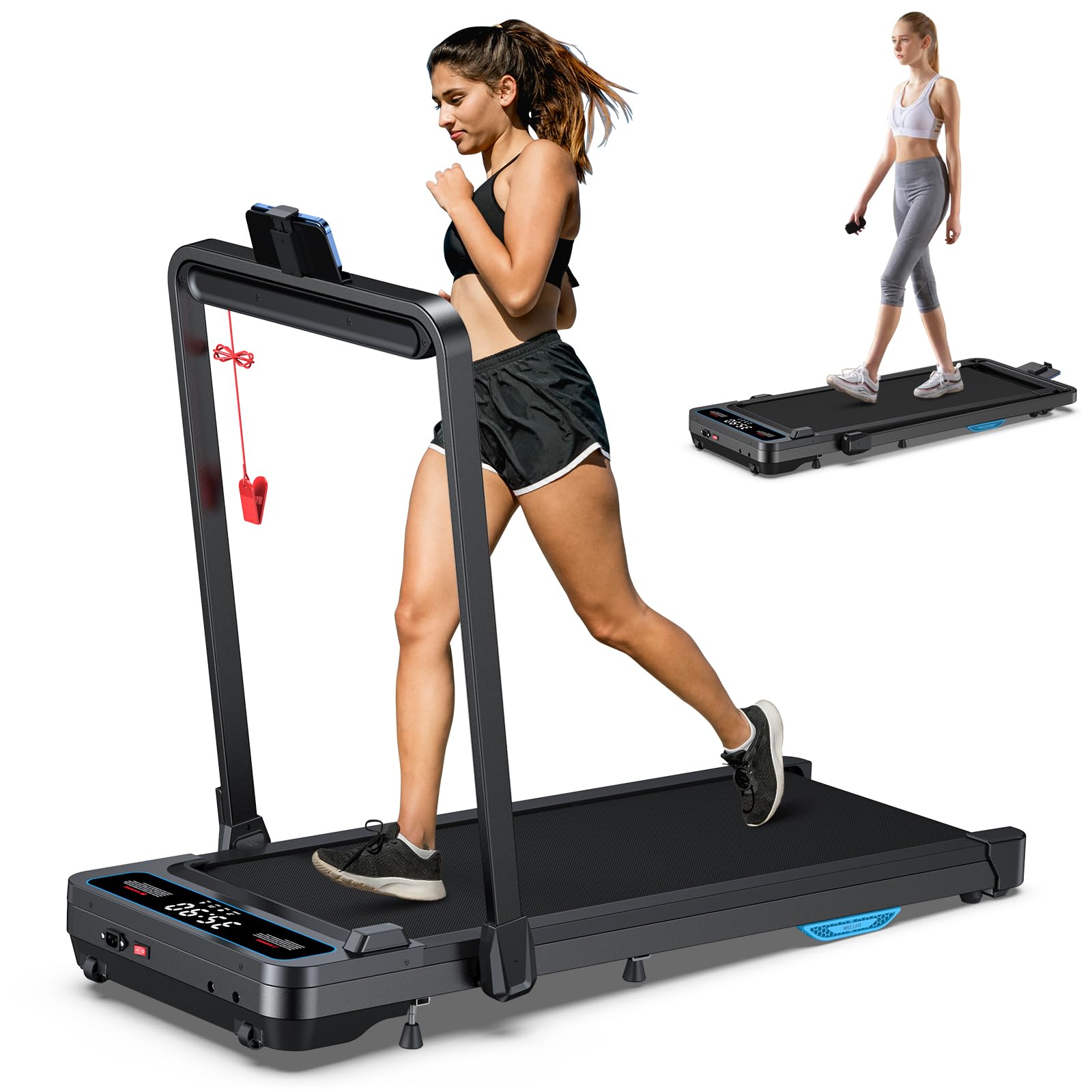 WELLFIT Incline Under Desk Walking Pad