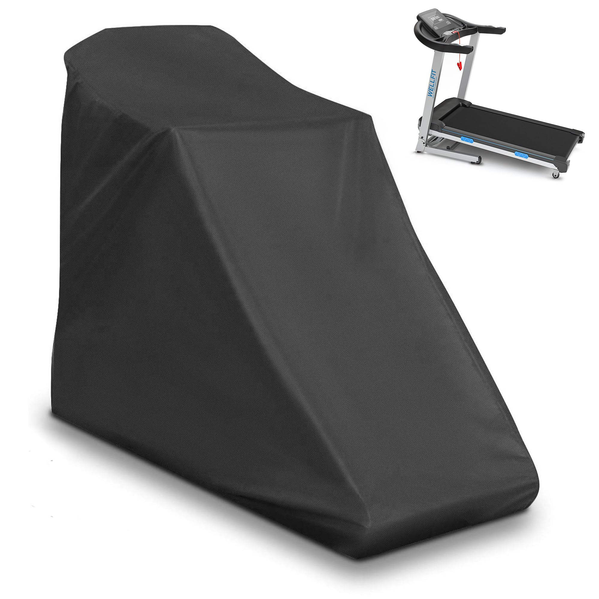 WELLFIT 15 Incline Treadmills 350lb Weight Capacity 3.5 HP Treadmills Cover