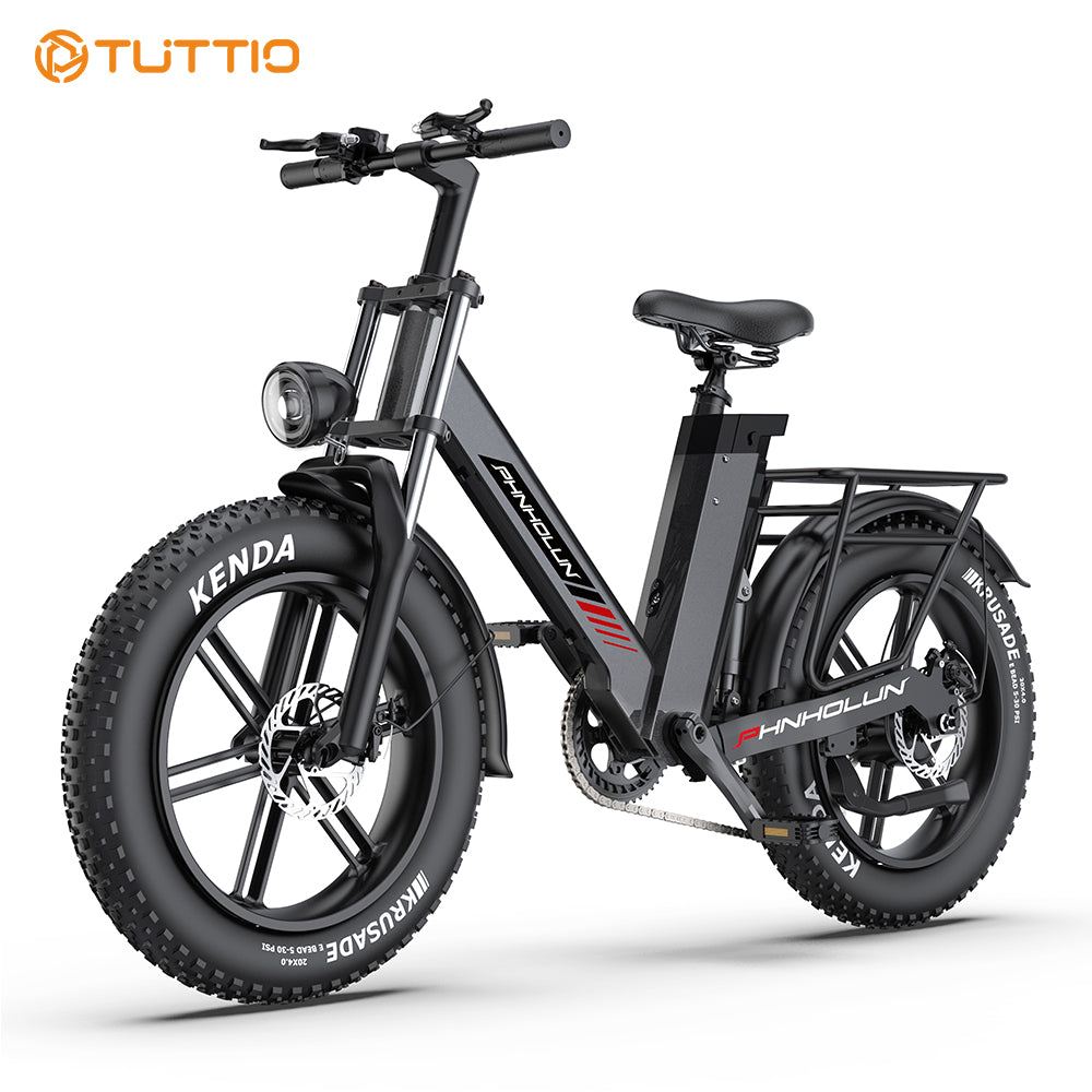 Tuttio C6 PRO 20 In. Electric City Bike 1000W Electric Bicycle Fat Tire With 17.5AH Up To 31MPH