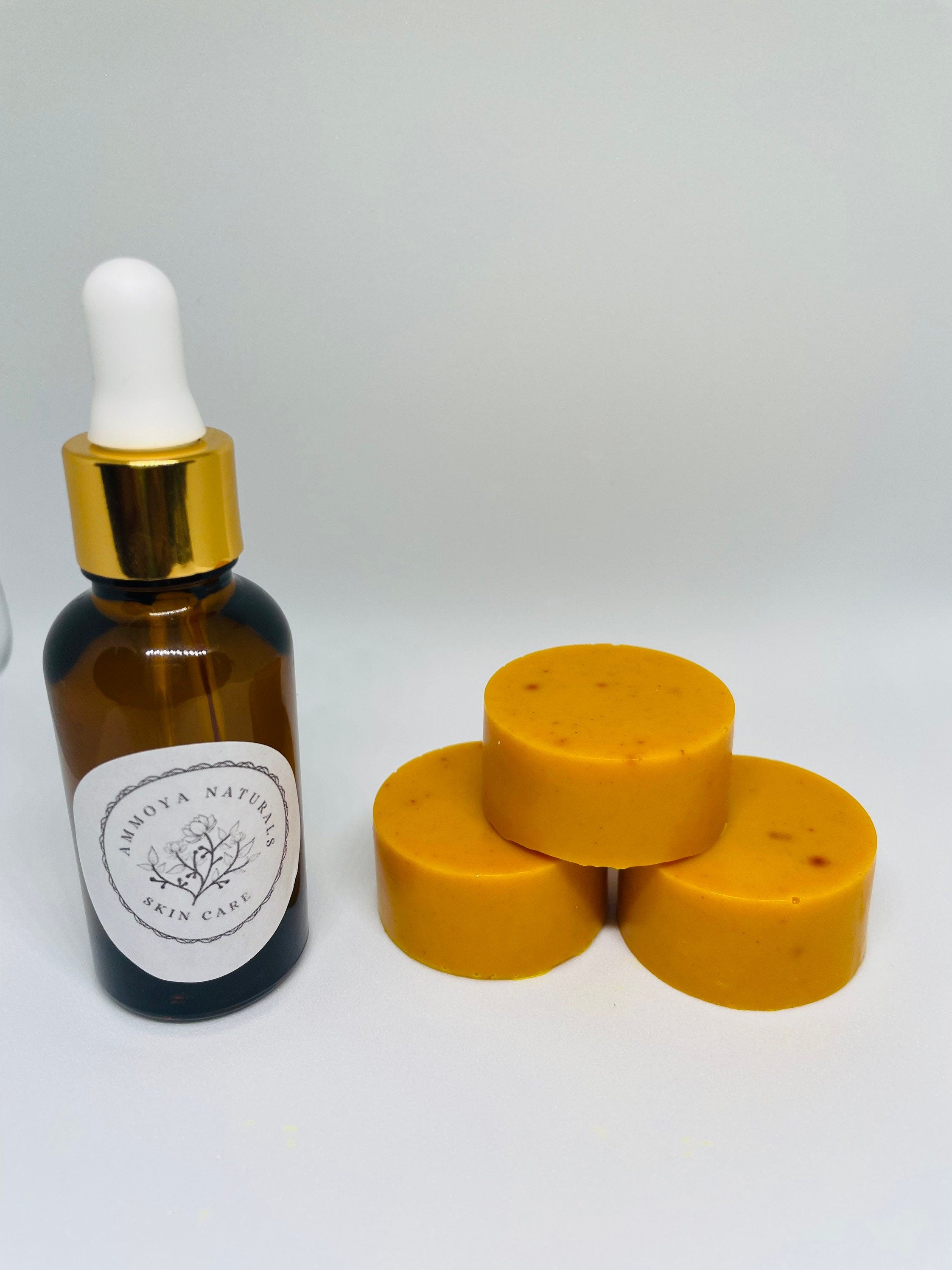 Turmeric Face Oil & Turmeric Kojic Acid Soap Set