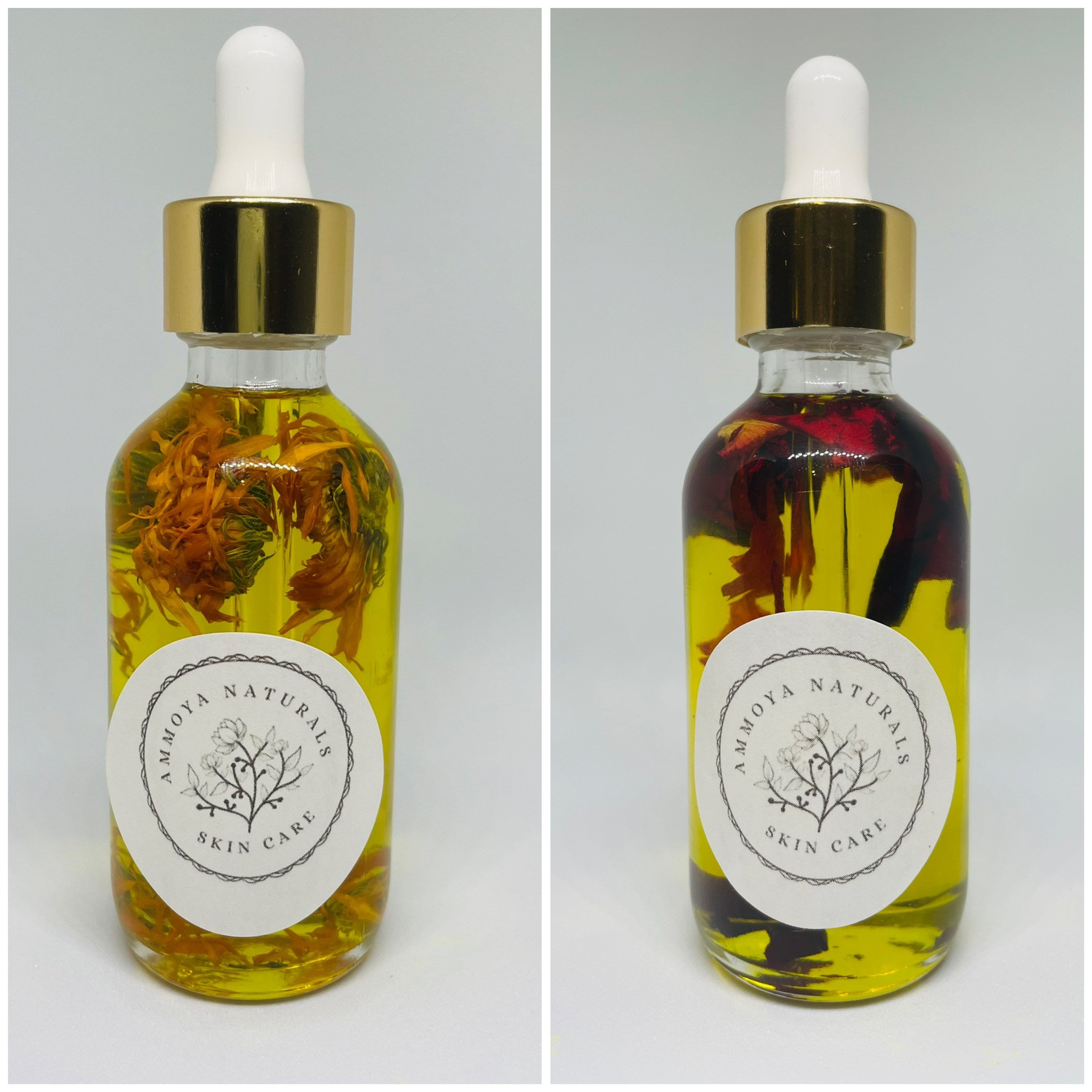 Turmeric Skin Brightening Body Oil With Rose, Calendula Body Oil