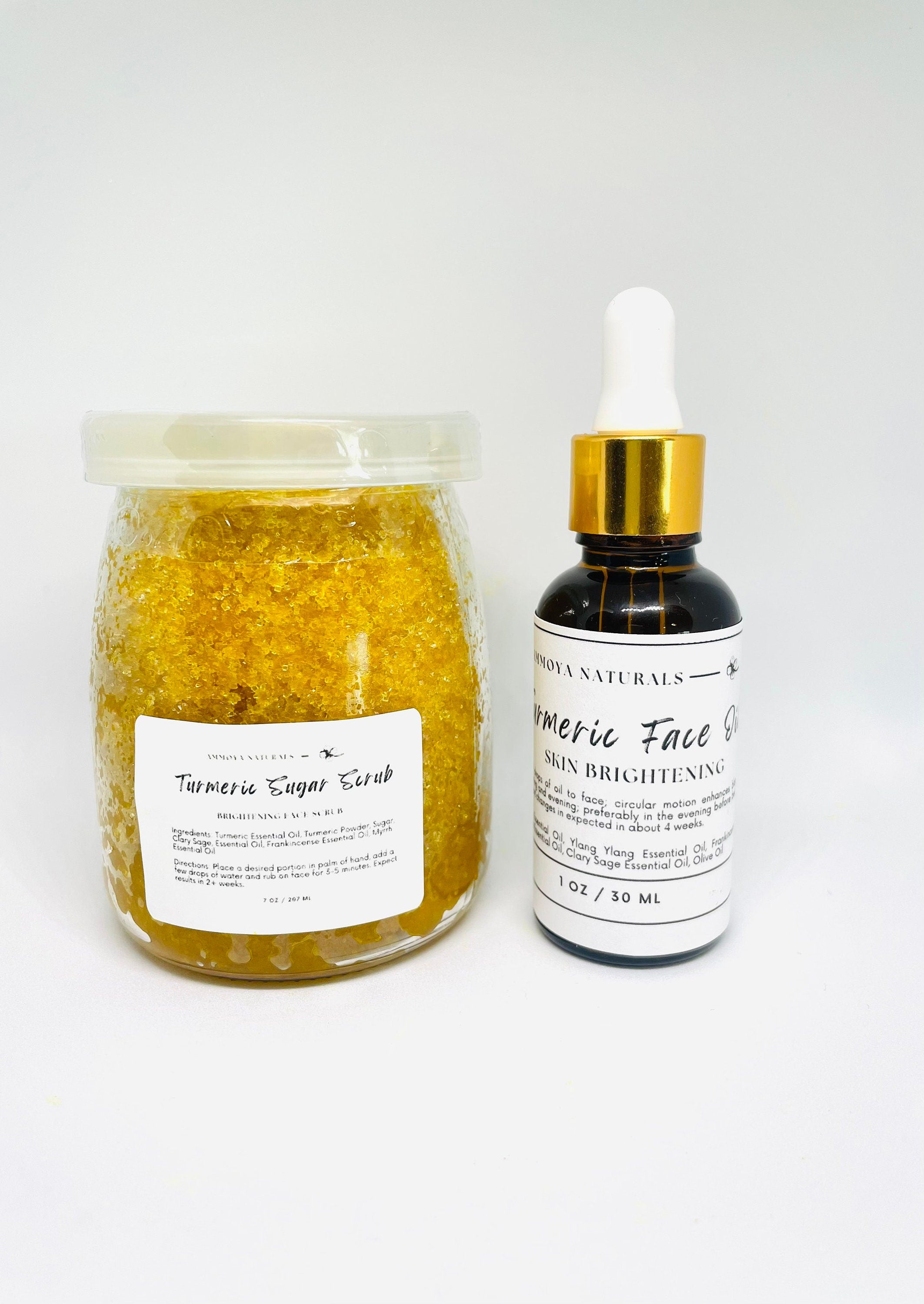 Turmeric Honey Scrub & Turmeric Face Oil Duo