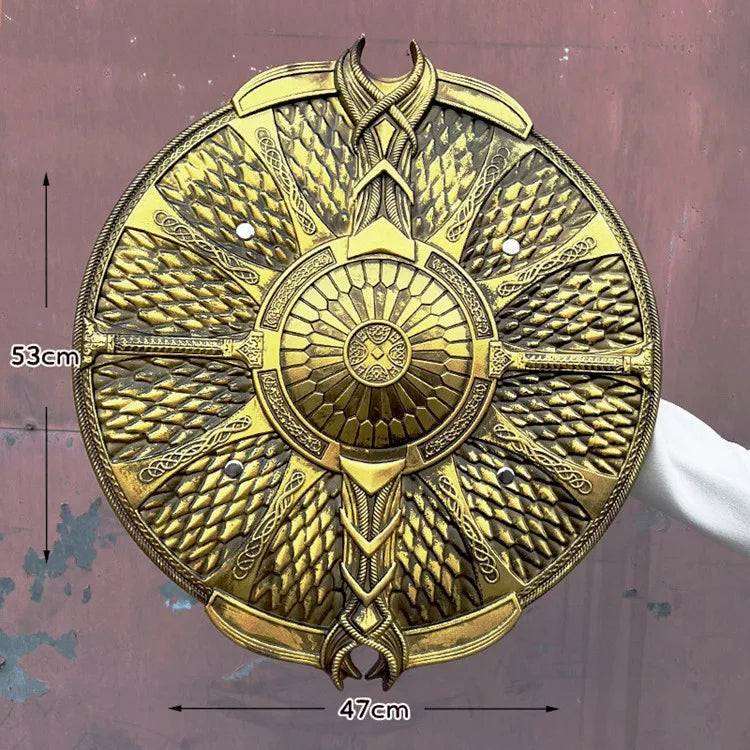 1:1 Vocation Defender Shield AXE Cosplay Thunder Chaos Blade Guardian Weapon Role Playing Game Safety PU Weapon