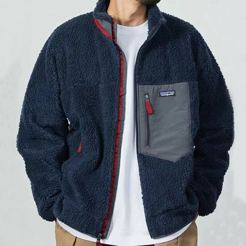 Patagonia Retro-X Jacket Outdoor Contrast Color Lamb Wool Jacket Polar Fleece Warm Jacket Liner Couple Style