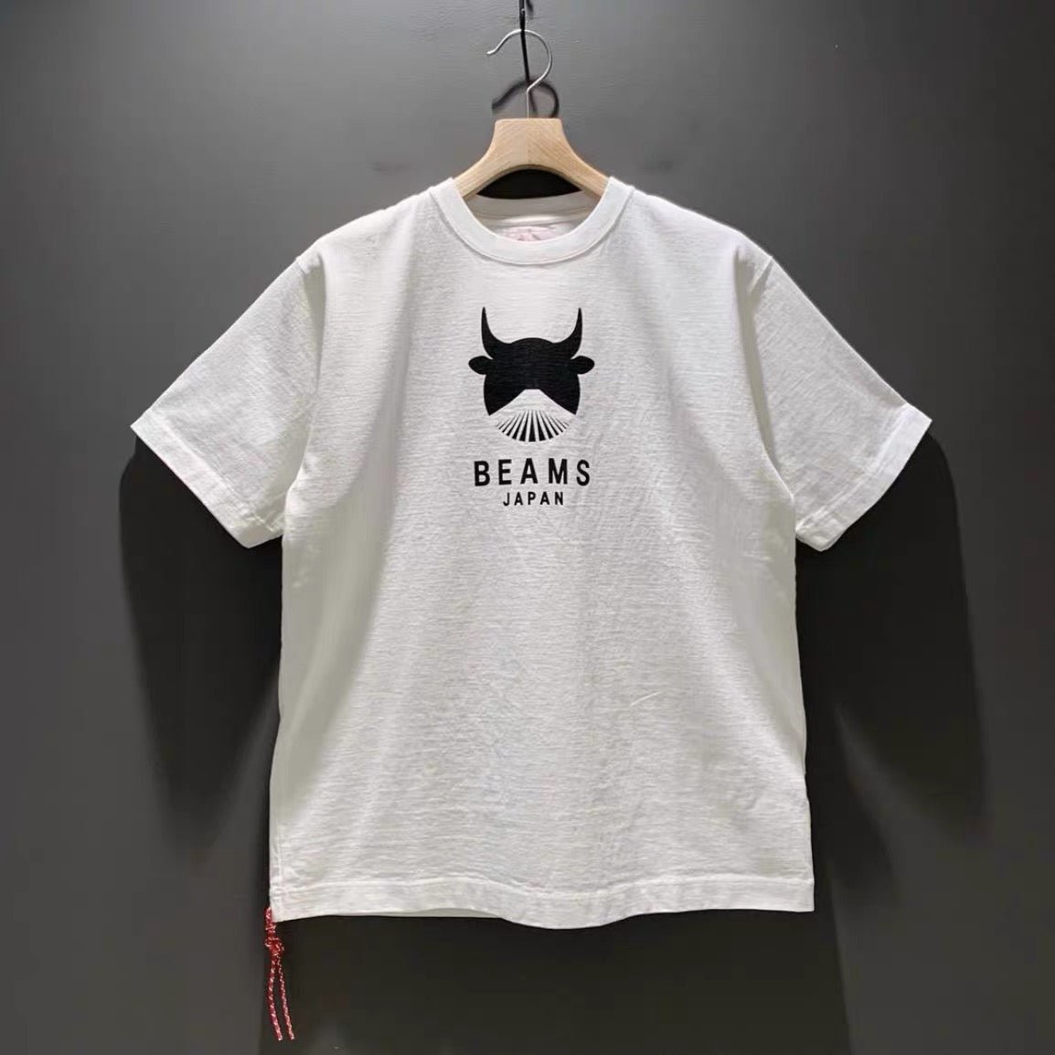 BEAMS Year of the Ox Zodiac Limited Mount Fuji Japanese Print Men's and Women's Versatile Short Sleeve T-Shirt Little Red String