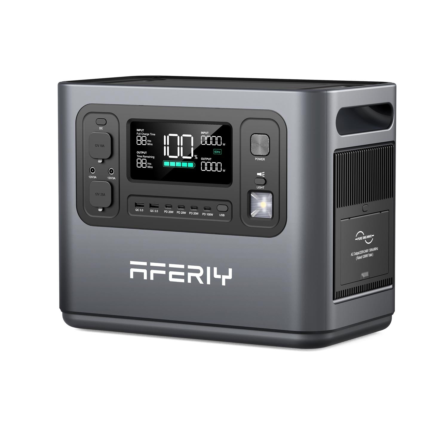 AFERIY P110-D Tragbare Powerstation | 1200W 960Wh