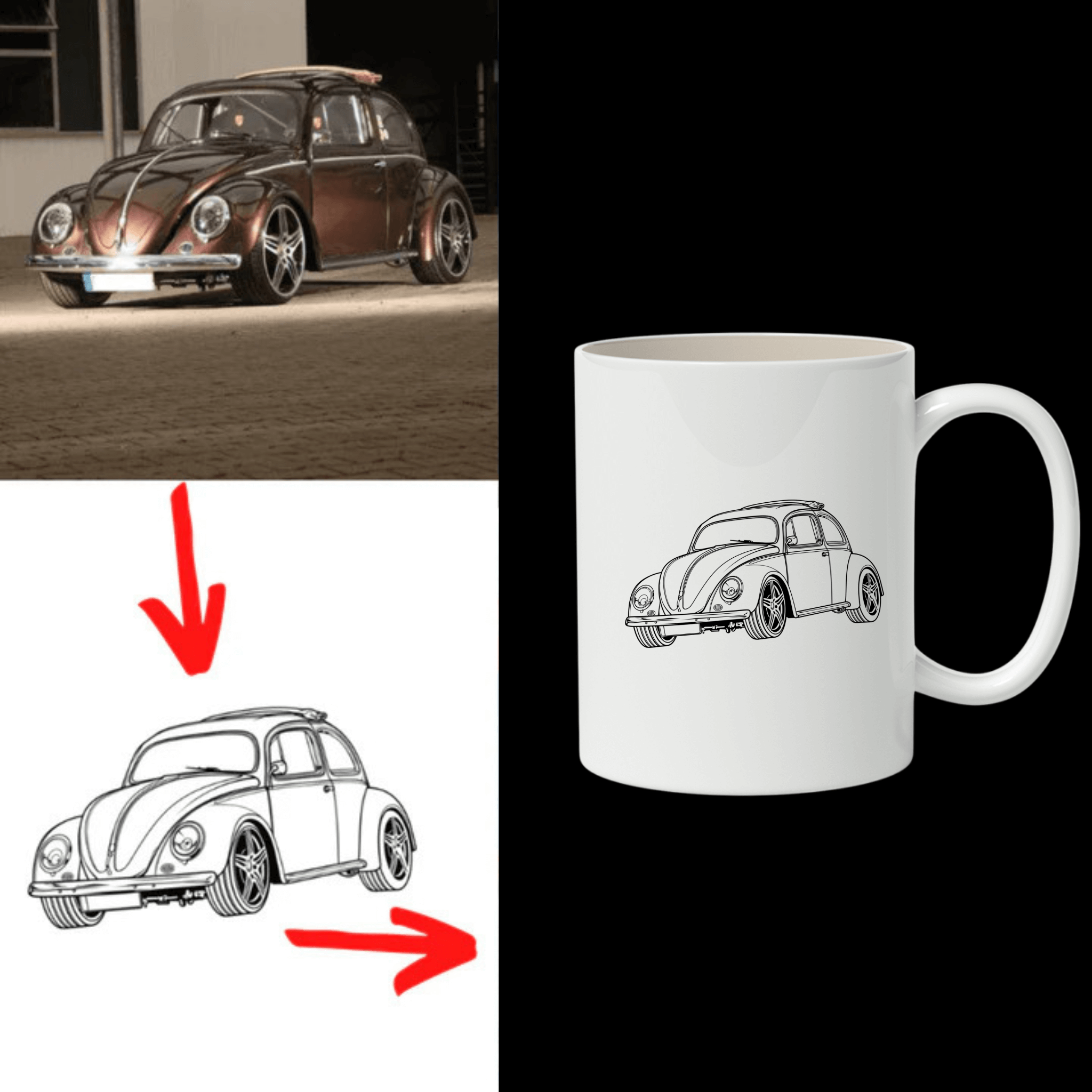 Oldtimer Tasse selbst gestalten