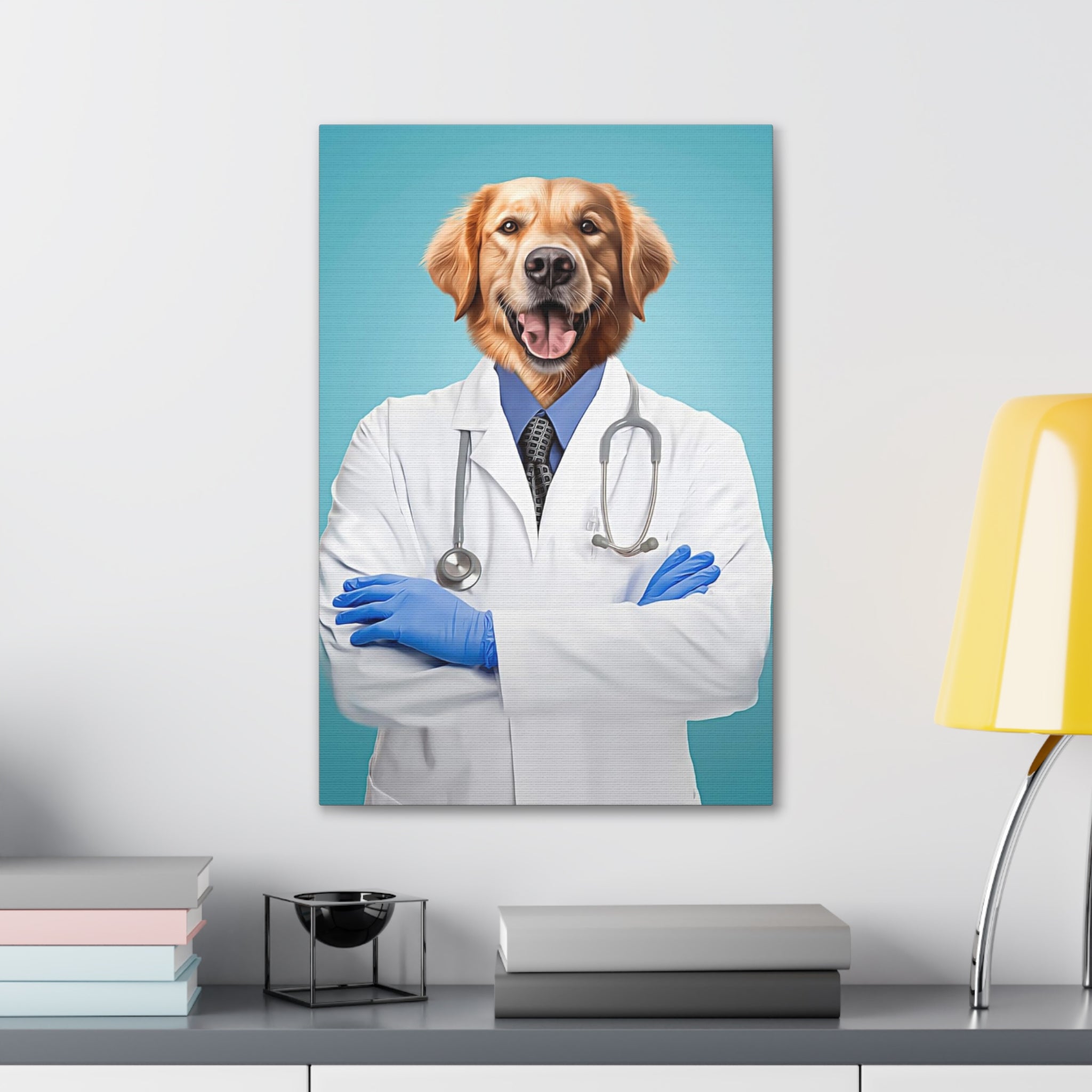 Royal pets portrait, Custom pet Canvas