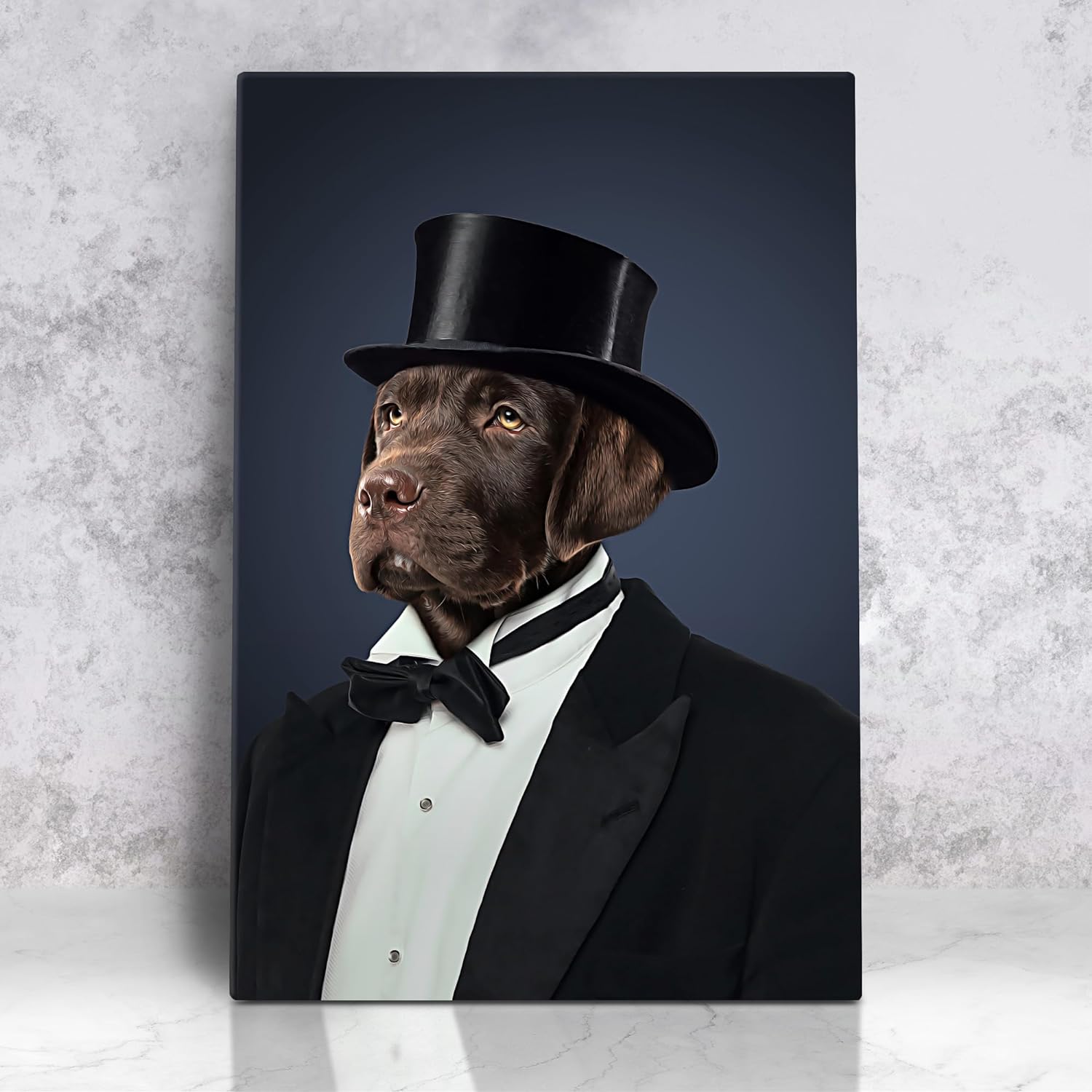 Royal pets portrait, Custom pet Canvas