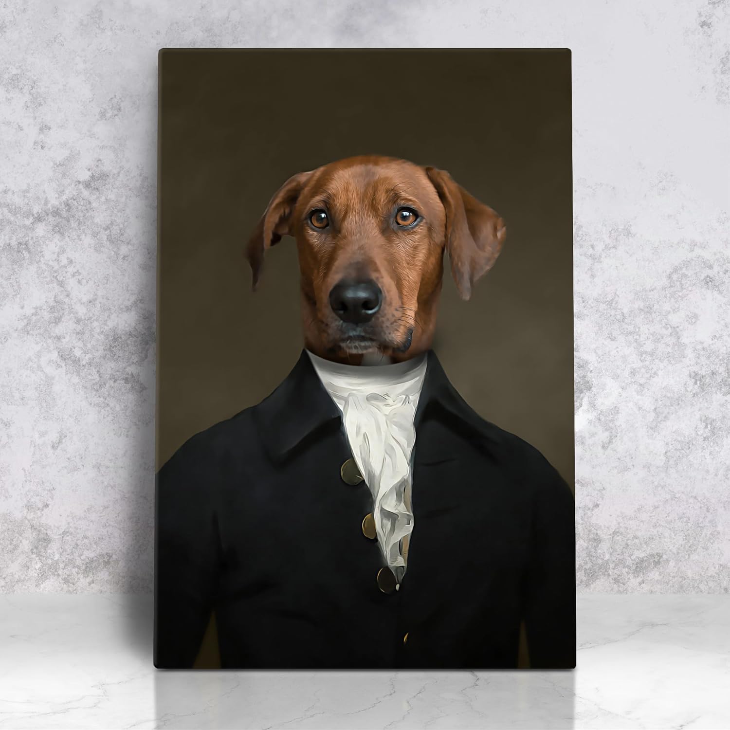 Royal pets portrait, Custom pet Canvas