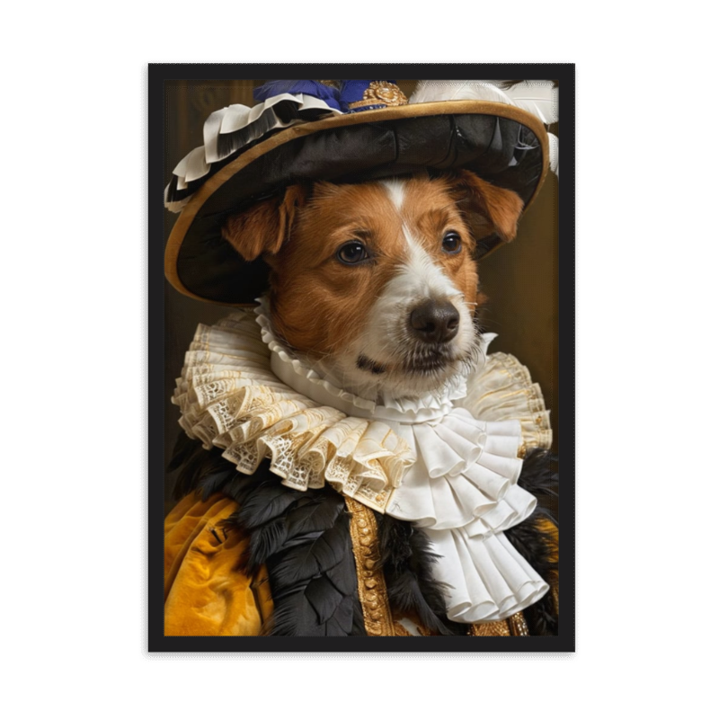 Royal pets portrait, Custom pet portrait