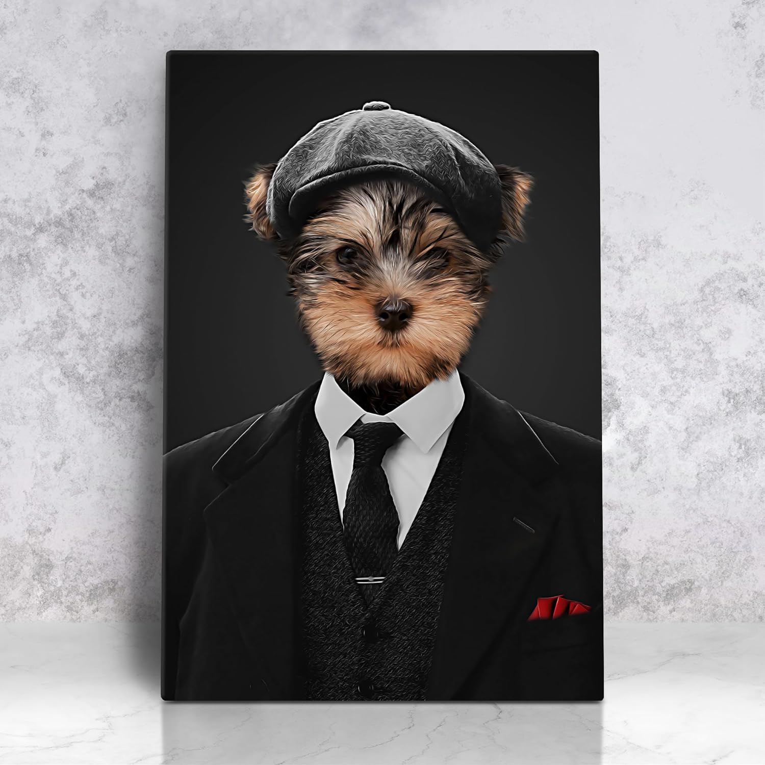 Royal pets portrait, Custom pet Canvas