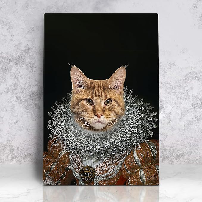 Seebeellar | Royal pets portrait, Custom pet Canvas