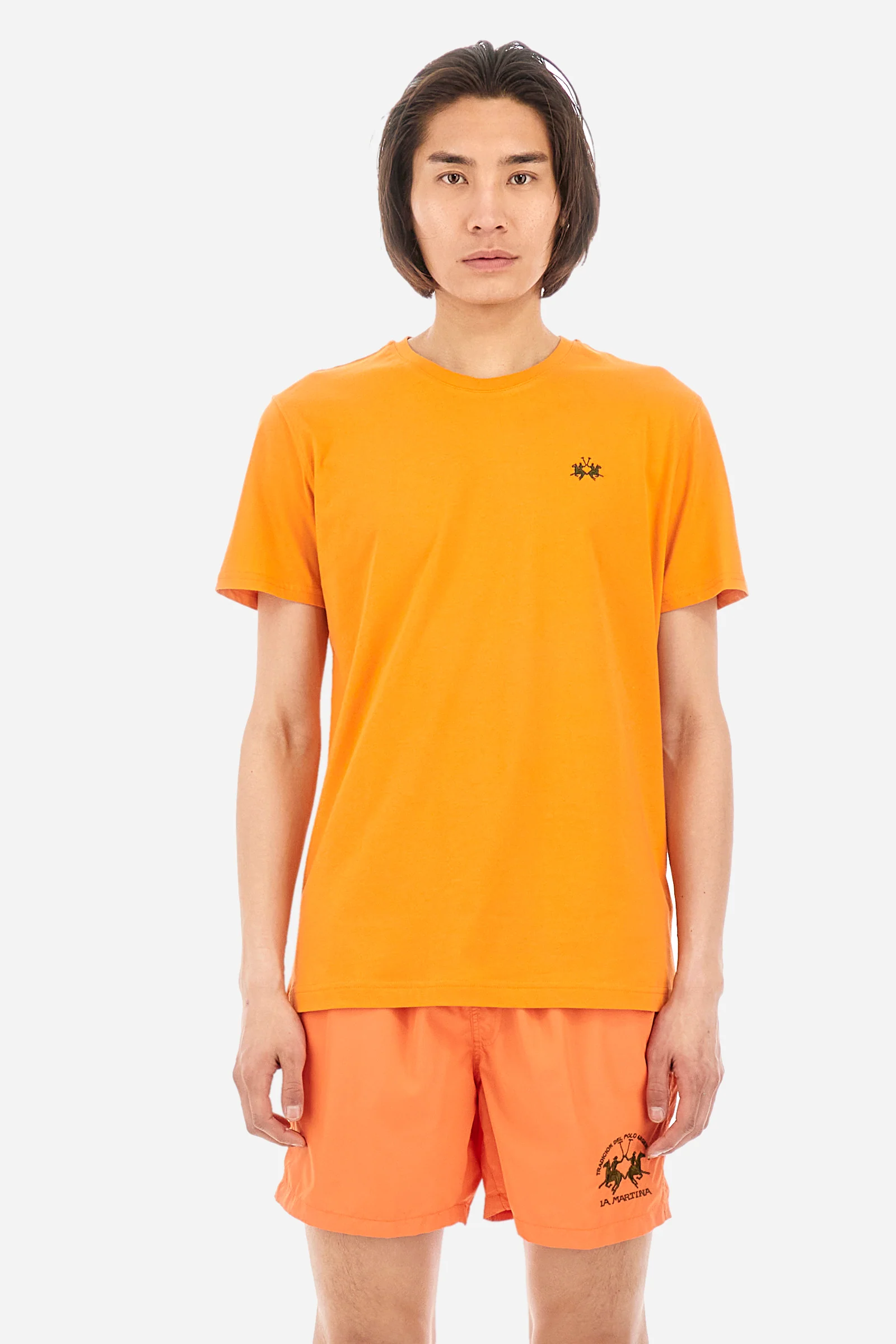 T-shirt regular fit in cotone - Serge