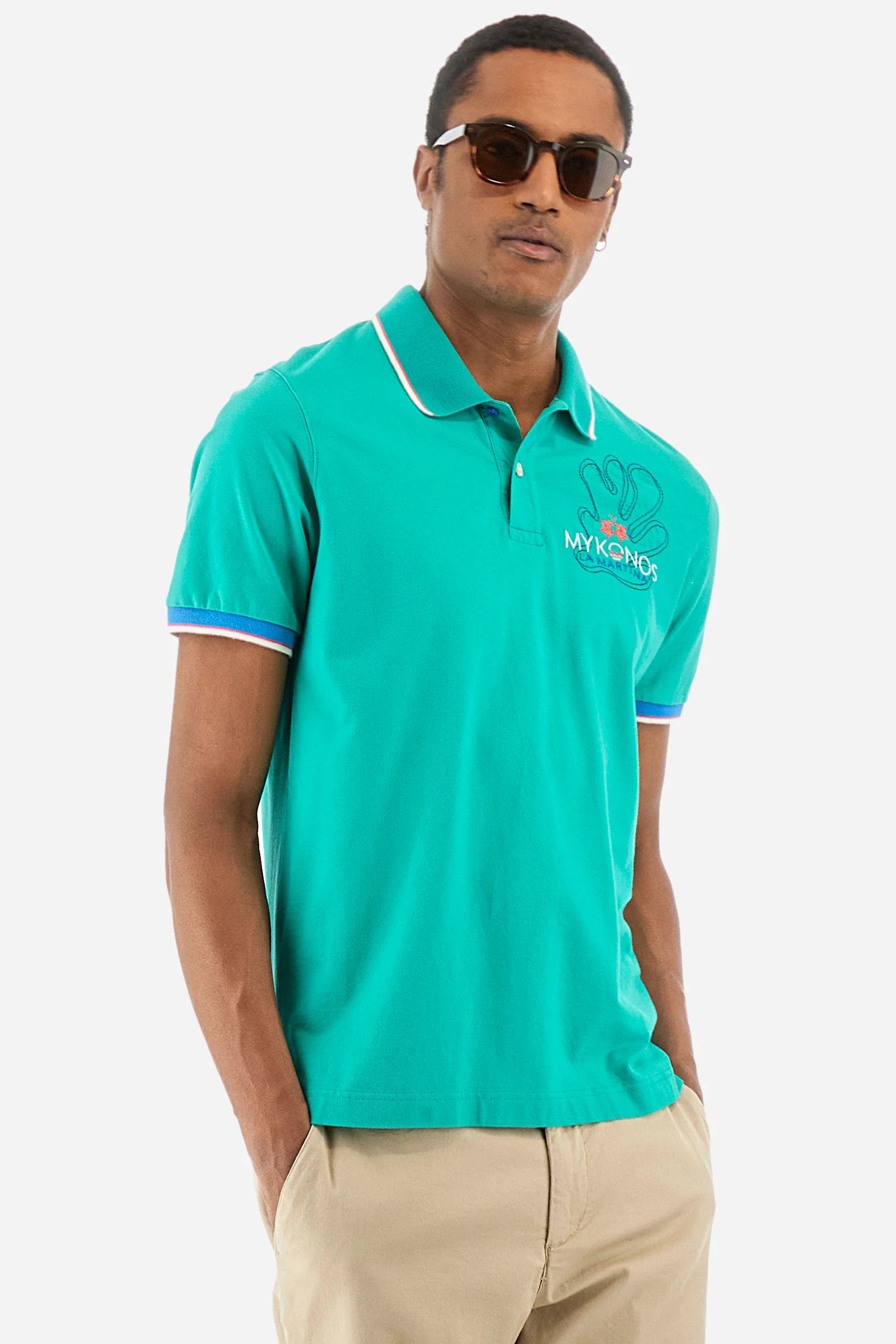 Polo regular fit in cotone elasticizzato - Yorath