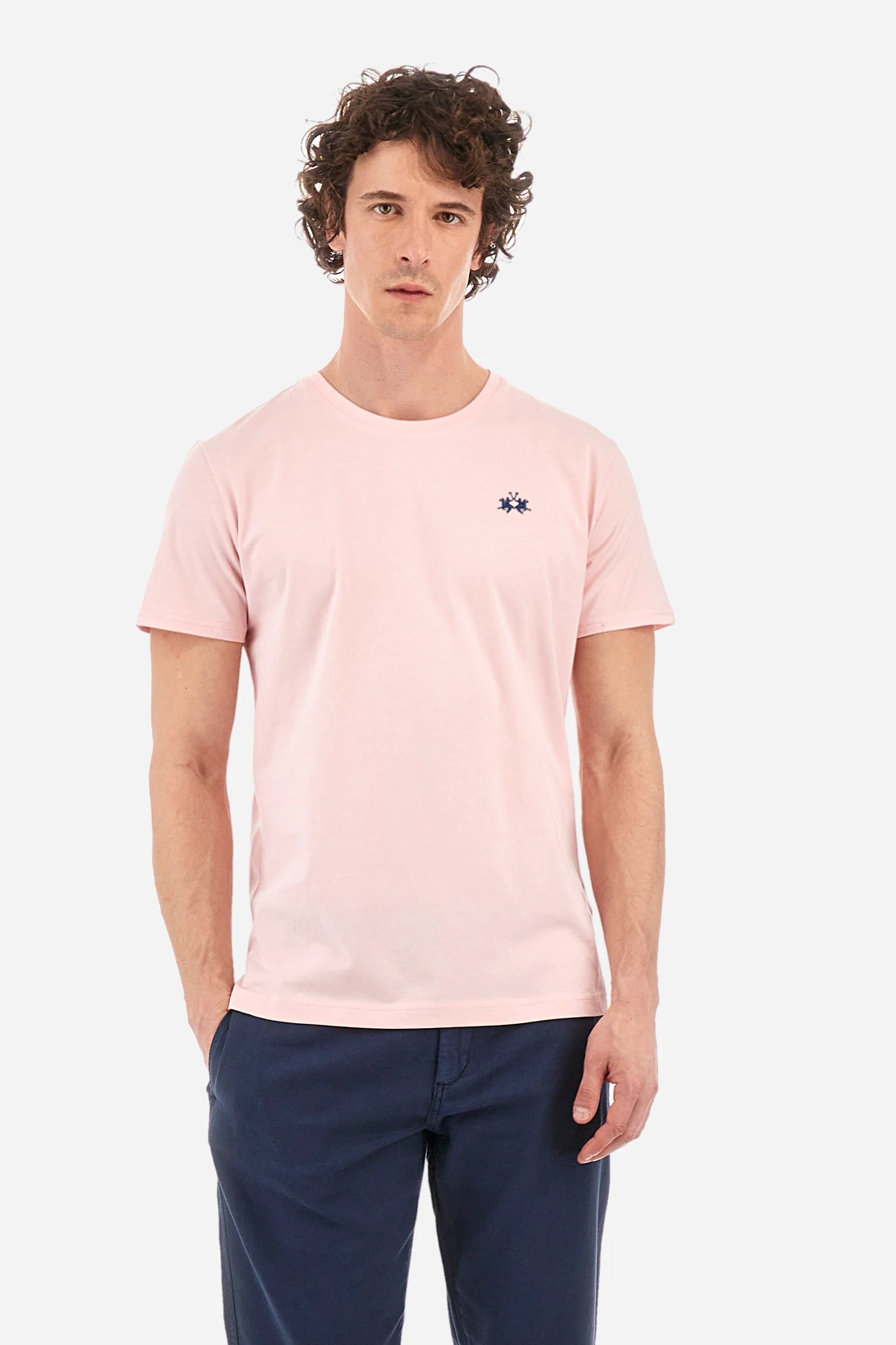 T-shirt regular fit in cotone - Serge