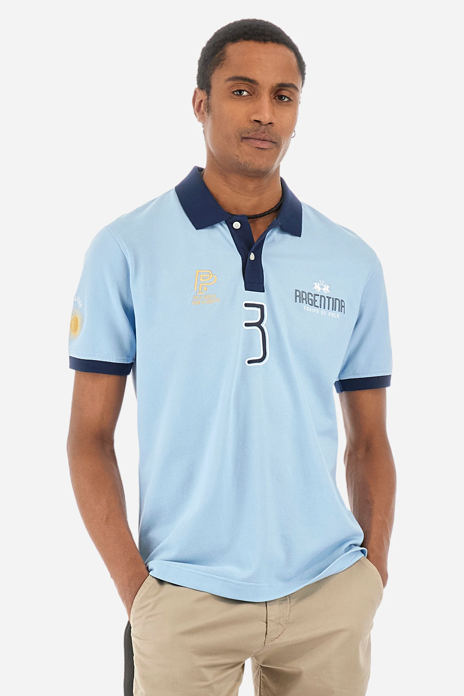 Polo regular fit in cotone elasticizzato - Ydan