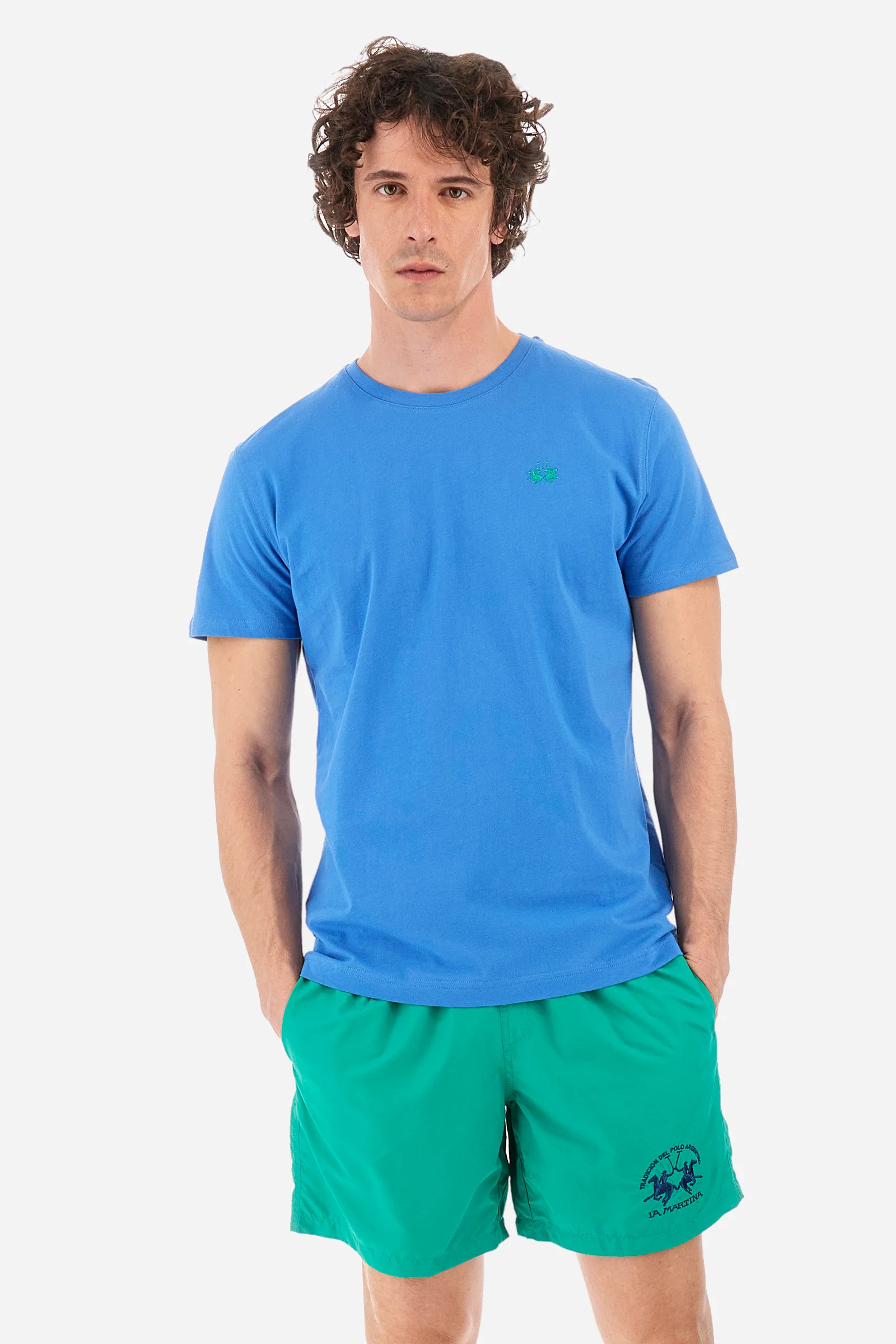 T-shirt regular fit in cotone - Serge