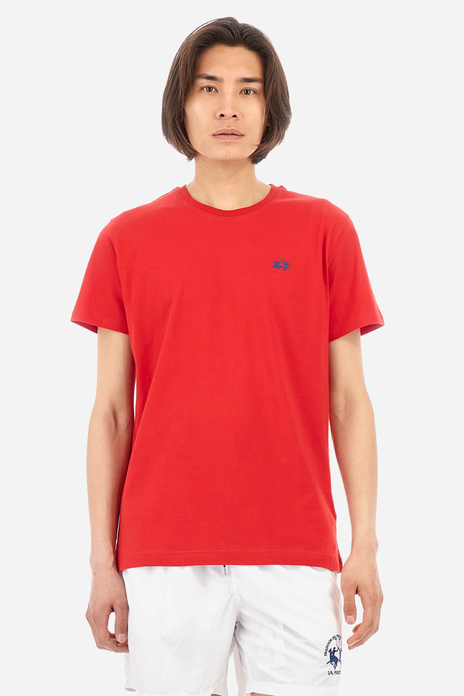 T-shirt regular fit in cotone - Serge