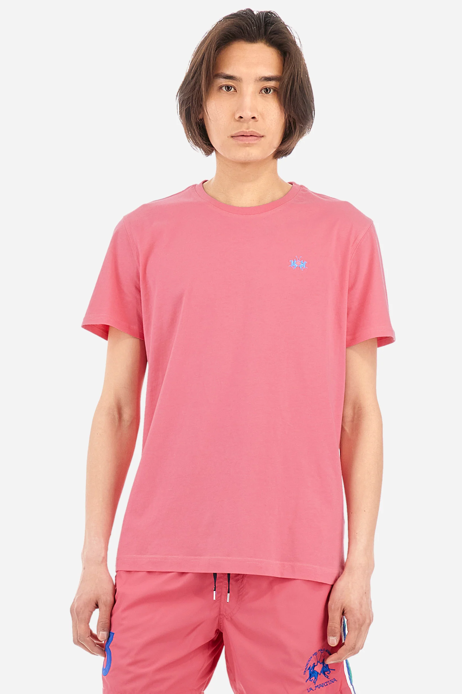 T-shirt regular fit in cotone - Serge