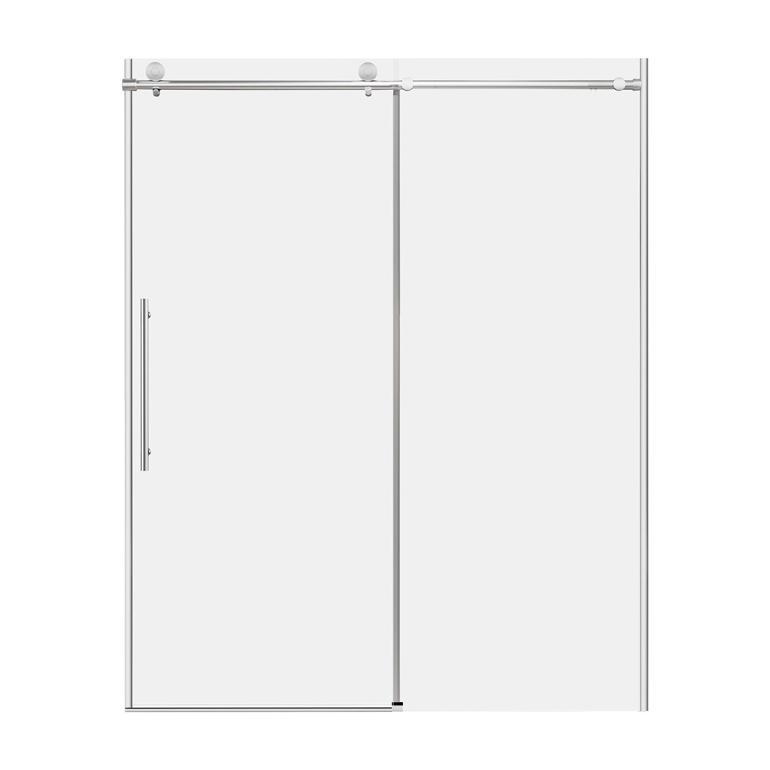 Frameless Shower Door 5/16" Clear Glass Sing Sliding Fits 56-60"W 75"H