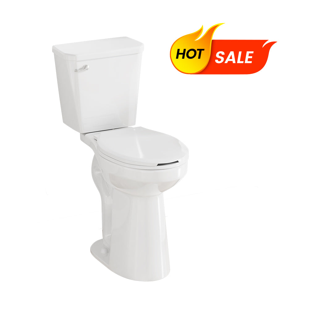 21'' Height Tall Toilet with 12'' Rough-In and Single Flush Left Hand Lever
