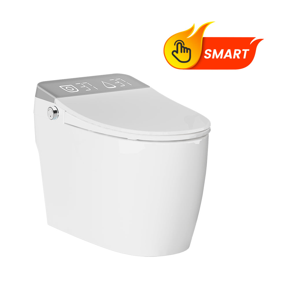 Smart Toilet with Bidet Seat One Piece Elongated